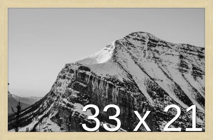 Frame It Easy 33 x 21 Wheat Wood Frame by FrameItEasy