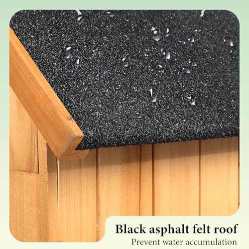 vingli outdoor wooden storage shed, garden shed outside, package contents