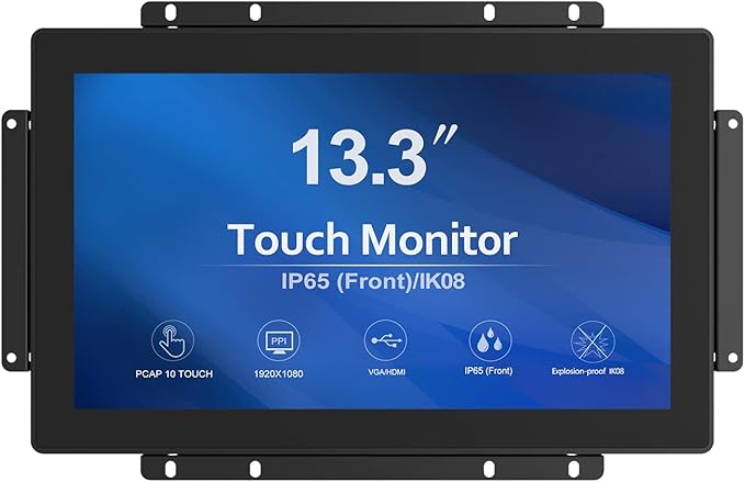 GreenTouch 13.3 Inch 10 Points Open Frame Touch Display, Industrial PCAP by GreenTouch