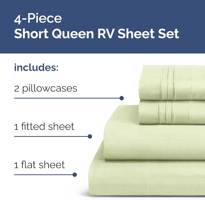 RV Short Queen Sheet Set 60 X 75 - Image 2