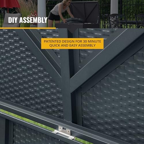 arrow 4' x 2' x 2' spacemaker anthracite, view 9