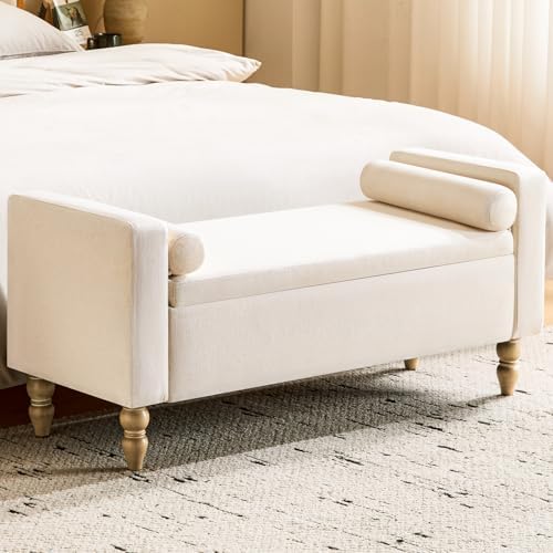 storage ottoman bench, upholstered end of bed bench, package contents