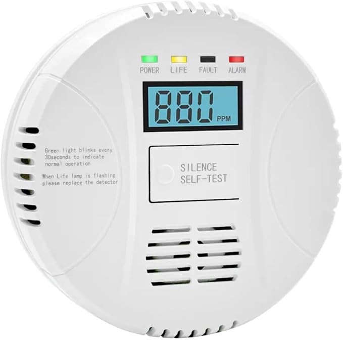 Carbon Monoxide Detector, VzmcovCO Monitor Powered by AA Battery, - Image 7