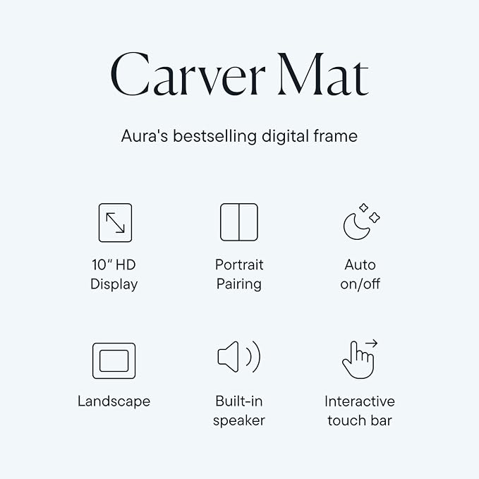 Aura Carver 10.1" WiFi Digital Picture Frame | The Best Digital Frame - Image 2
