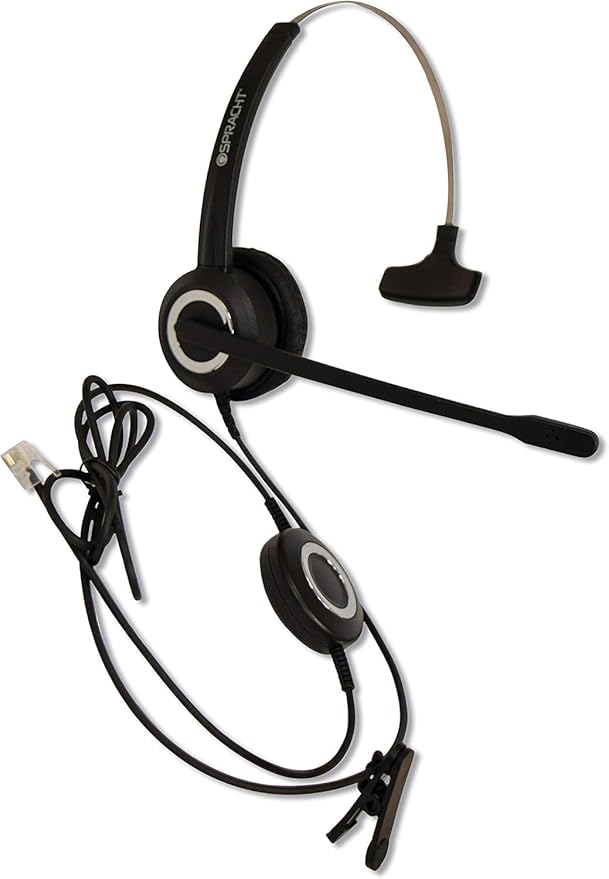 Spracht Wired Headset for Desktop Phone | Single Ear Universal Headset for - Image 8