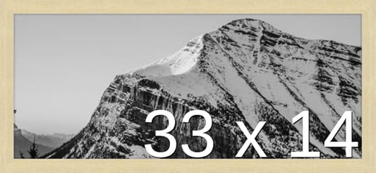 Frame It Easy 33 x 14 Wheat Wood Frame by FrameItEasy
