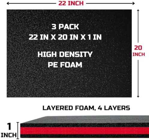 onreva tool box foam organizer 22x20x1 inch 3pack shown in use