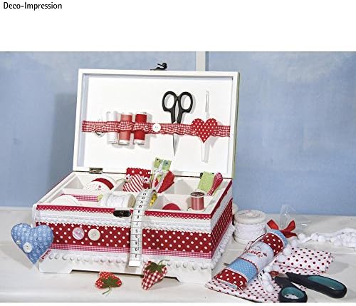 rayher wooden casket with inset, 2 parts, 28x18x13,5cm, package contents