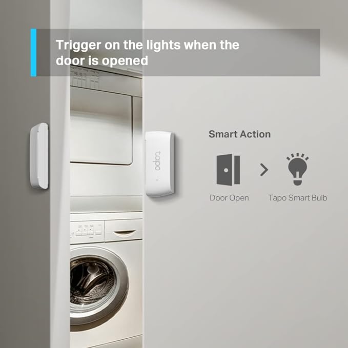 Tapo Door Sensor Mini, Requires Tapo Hub, Long Battery Life w/Sub-1G Low-Power - Image 4