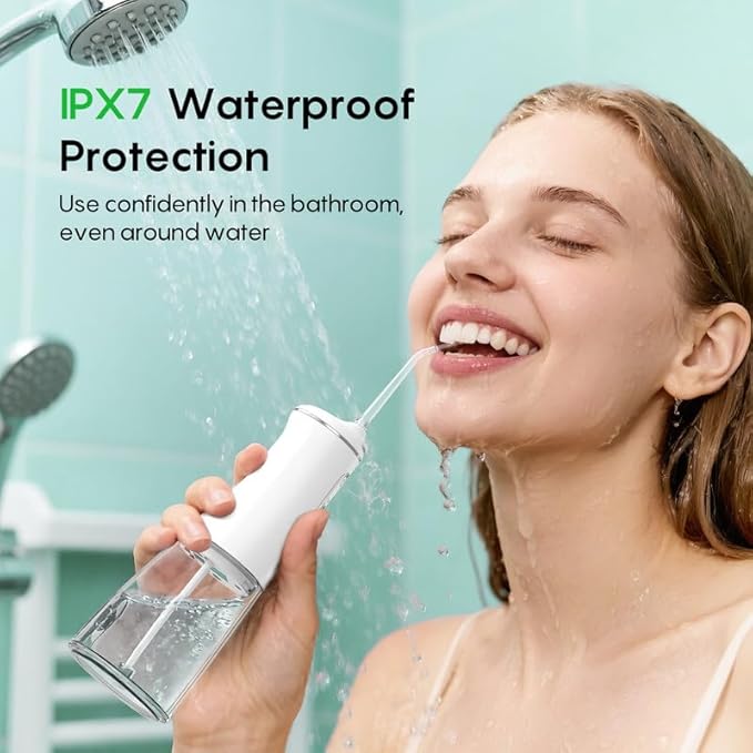 FRESKO Water Dental Flosser for Teeth, 300ML Cordless Flosser - Image 9