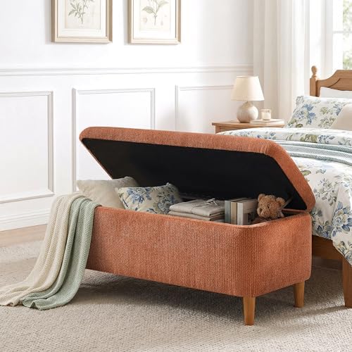 39.4”ottoman with storage set of 2,upholstered comfy storage, close-up detail