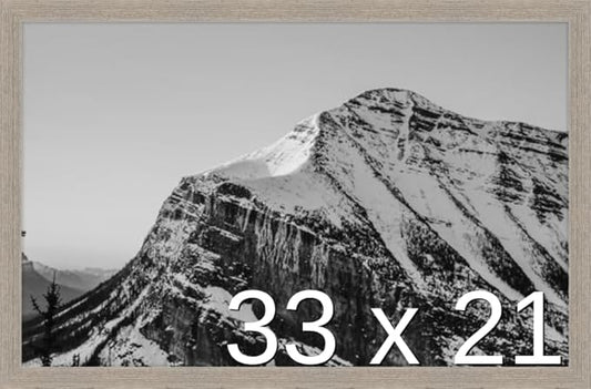 Frame It Easy 33 x 21 Rustic Gray Wood Frame by FrameItEasy