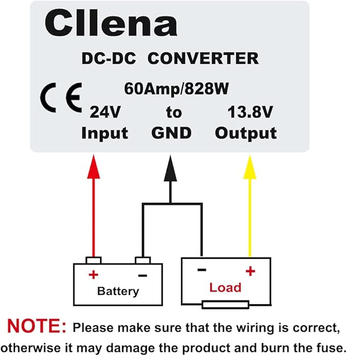 Cllena DC 24V to 13.8V 60A 828W Converter - Image 7