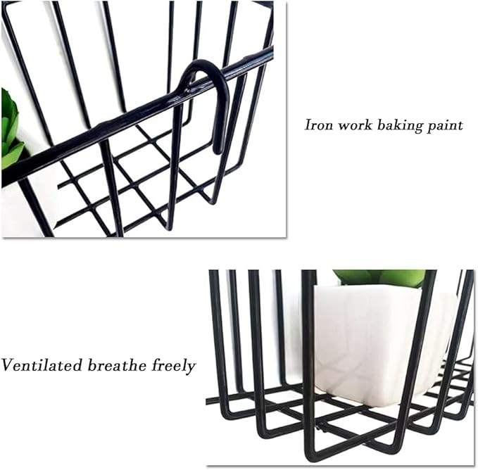 Gddochn 3 Pack Grid Panel Hanging Wire Basket, Storage and Display Basket - Image 7