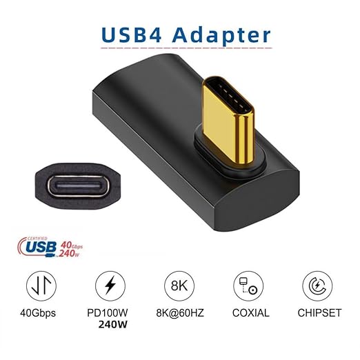 chenyang USB C Connector USB4 Type C 240W Power 40Gbps Data 8K Video Extension - Image 2