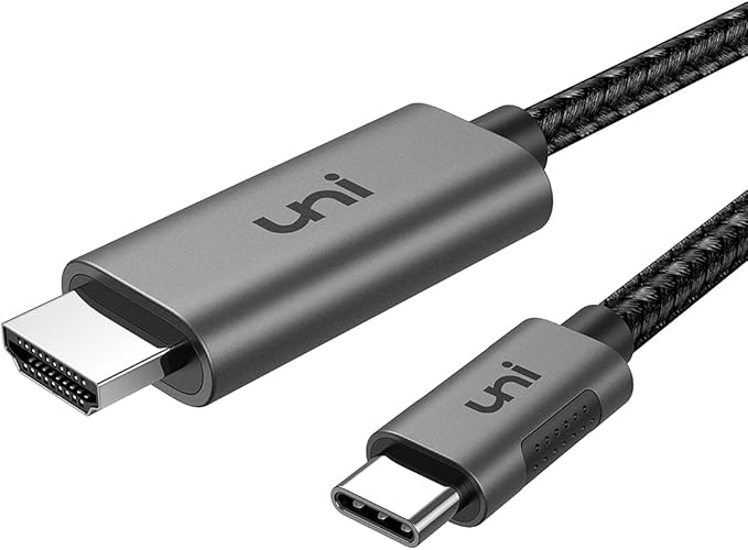 uni USB C to HDMI Cable for Home Office 6ft, USB Type C to HDMI Cable, by uni