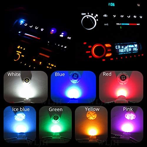 WLJH Green Climate A/C Control Dashboard Heater Dash Indicator Light Switch Led - Image 2
