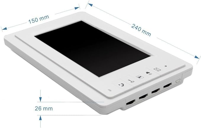 MENGQI-CONTROL 7'' LCD Video Door Phone Intercom Systems Via Password Open Door - Image 2