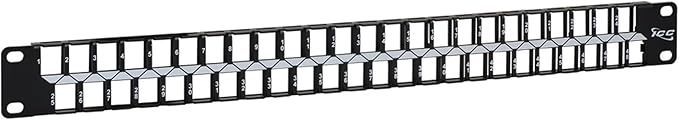 ICC 48 Port Blank Keystone 1U Patch Panel by ICC