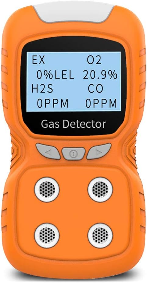 XLA Alert Portable Gas Detector, Gas Clip 4 Gas Monitor Meter Tester Analyzer by XLA+Alert