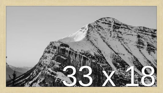 Frame It Easy 33 x 18 Wheat Wood Frame by FrameItEasy