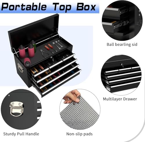 8 drawer rolling tool chest, high capacity tool, package contents