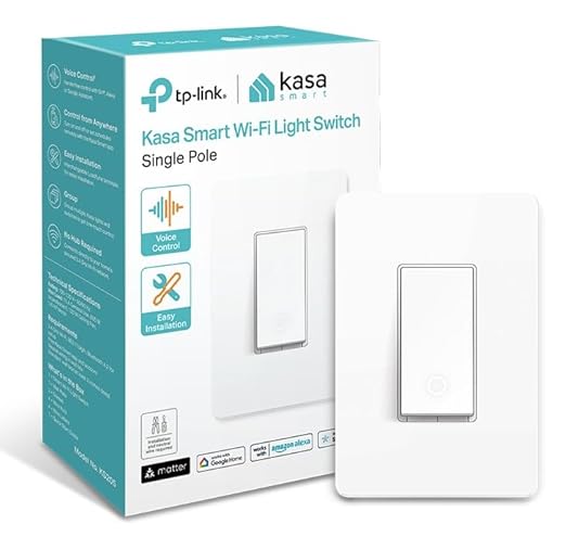 Kasa Matter Smart Light Switch: Voice Control w/Siri, Alexa & Google Assistant by KasaSmartbyTP-Link