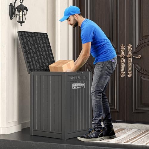 lhbgo package delivery box for outside, 48 gallon, main product view