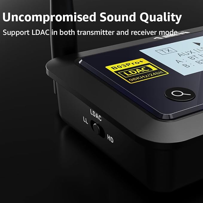 1Mii B03Pro+ Bluetooth 5.3 Transmitter Receiver Certified LDAC - Image 2