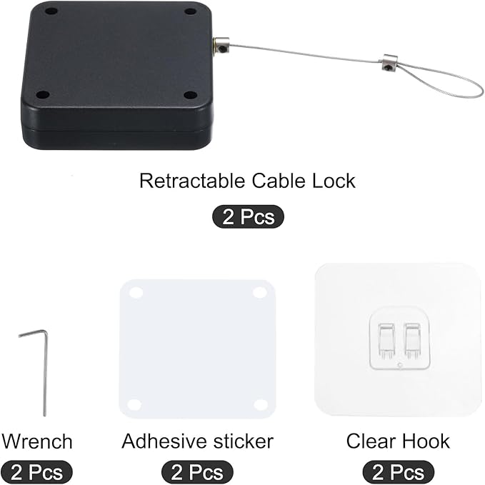MECCANIXITY Punch Free Automatic Sensor Door Closer 39.4" Retractable Cable Lock - Image 3