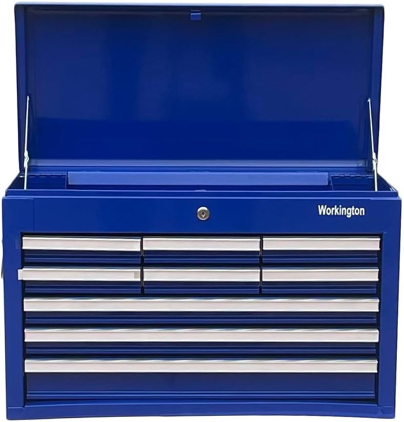workington professional industrial portable metal tool chest with, close-up detail