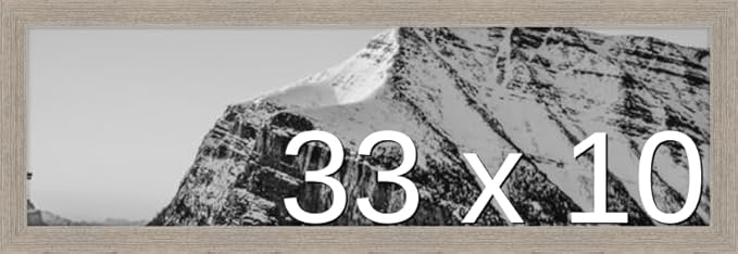 Frame It Easy 33 x 10 Rustic Gray Wood Frame by FrameItEasy