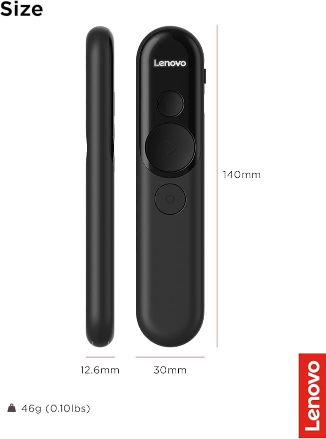 Lenovo Laser Rechargeable Presentation Remote, Digital & Laser Pointer - Image 10