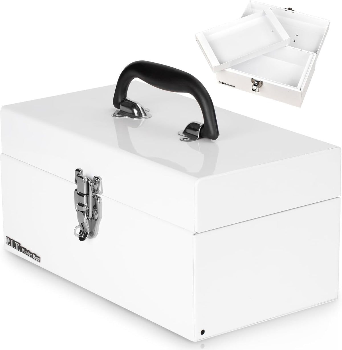 p.i.t. metal tool box 12 inch,portable small toolbox, main product view