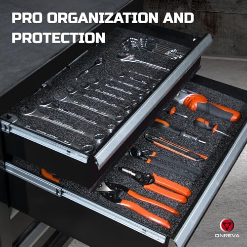 onreva tool box foam organizer 48x24x2 inch 1pc showing dimensions