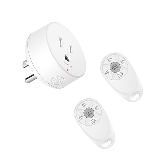 Remote Control Outlet, Wireless Light Switch, 500ft Range, No Wiring Needed by greencycle