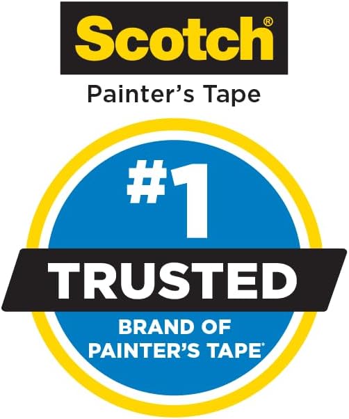 Scotch Rough Surface Painter's Tape 2060-24AR-BK, 0.94 in x 60.1 yd (24mm x 55m), Green, 9 Rolls Contractor Pack, Clean Removal, No Residue, Textured & Hard-to-Stick Surfaces