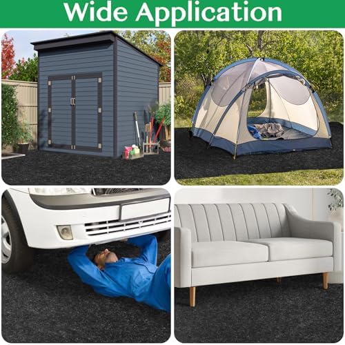 tolanbbt outdoor storage shed floor mat, 6.6 x, close-up detail