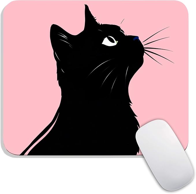 Armanza Square Mouse Pad Cat, Personalized Premium-Textured Custom Mouse Mat by Armanza
