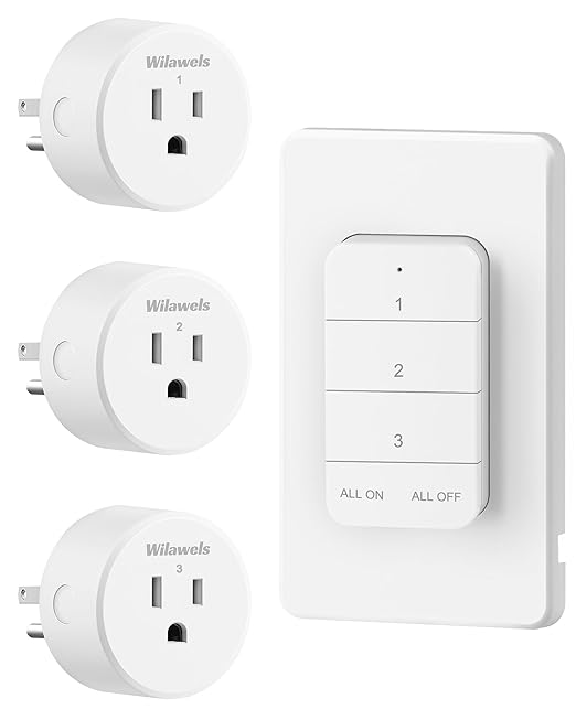 Remote Control Outlet, WILAWELS Wireless Light Switch - Image 9