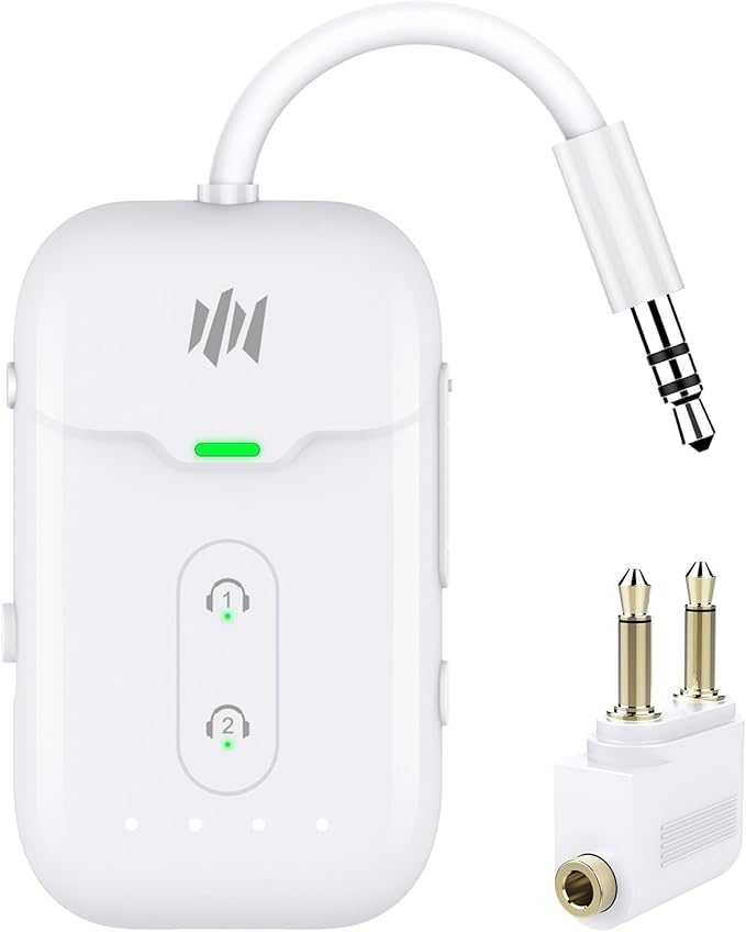 Premium Airplane Bluetooth 5.4 Transmitter Adapter, by Beeitzie