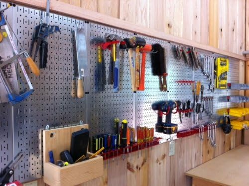 Wall Control 30WRK400GVR 4-Feet Metal Pegboard Standard Tool Storage Kit - Image 7