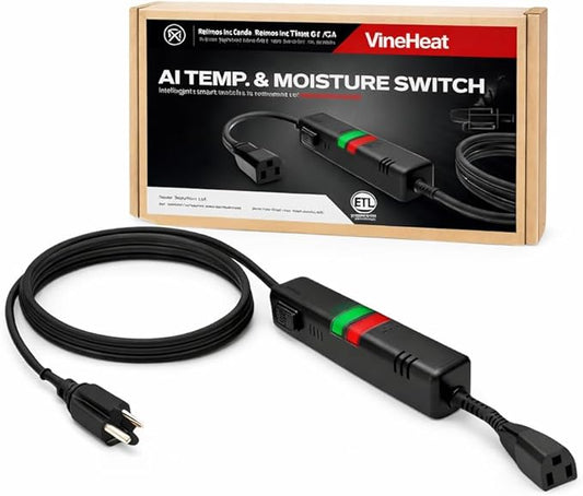AI Smart Temperature & Moisture Switch, Roof Heat Cable Controller by VineHeat