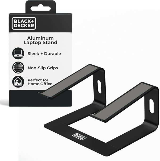 BLACK+DECKER Laptop Stand for Computer Desk, Ergonomic Laptop Stand for Desk by BLACKDECKER