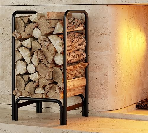 kingson firewood rack log holder for indoor outdoor, main product view