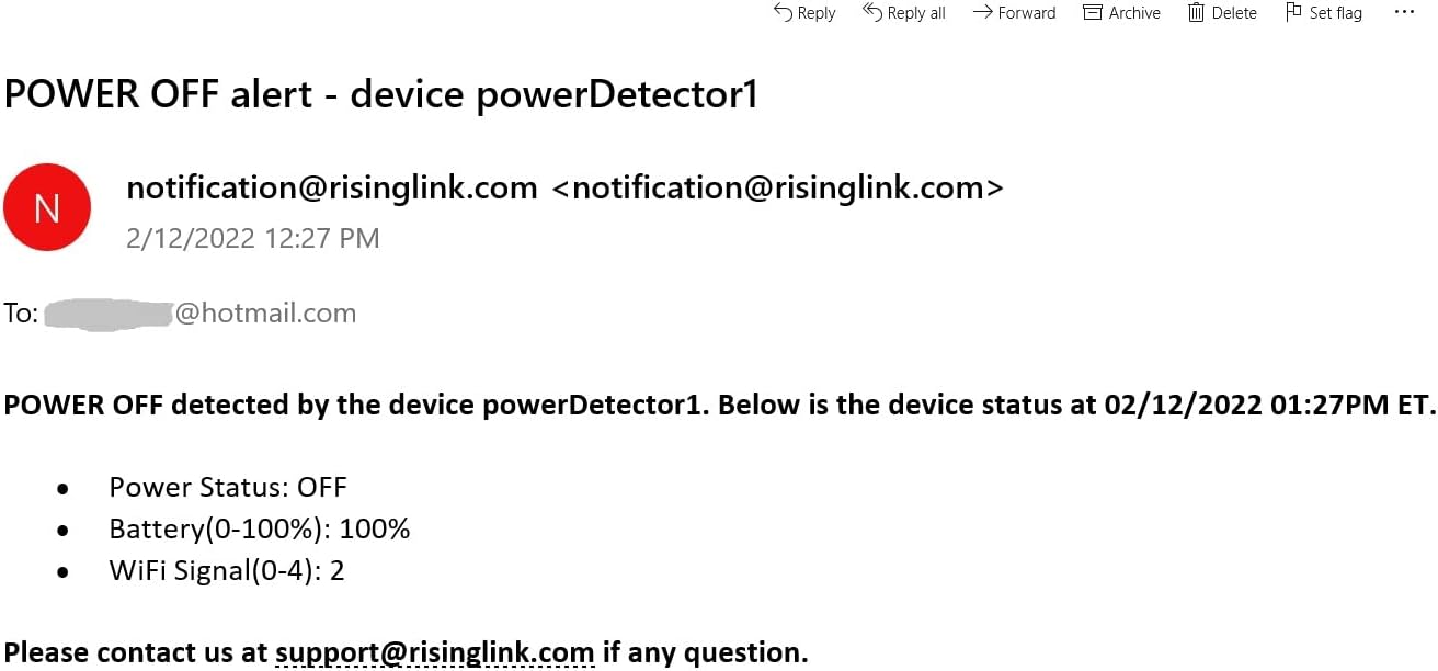Risinglink Power Failure Alarm, Power Failure Detector, - Image 7