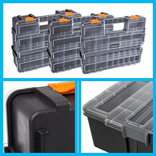 stalwart tool box organizer - 3-in-1 portable small on a desk or shelf