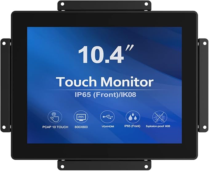 GreenTouch 10.4 inch 10 Points Front Waterproof Industrial Open Frame PCAP by GreenTouch