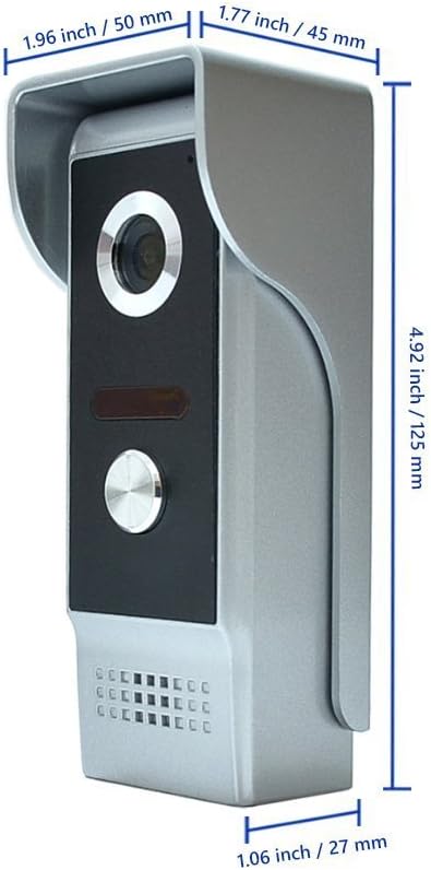 MENGQI-CONTROL 7'' LCD Video Door Phone Intercom Systems Via Password Open Door - Image 3