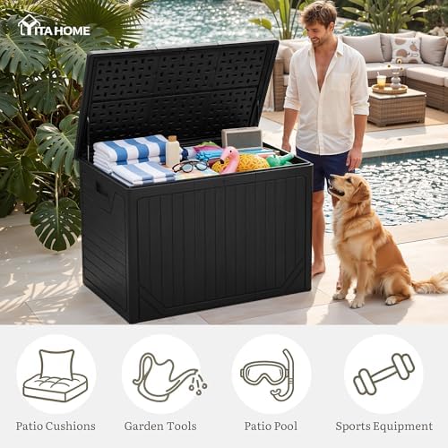 yitahome xxl 230 gallon extra large outdoor deck, package contents